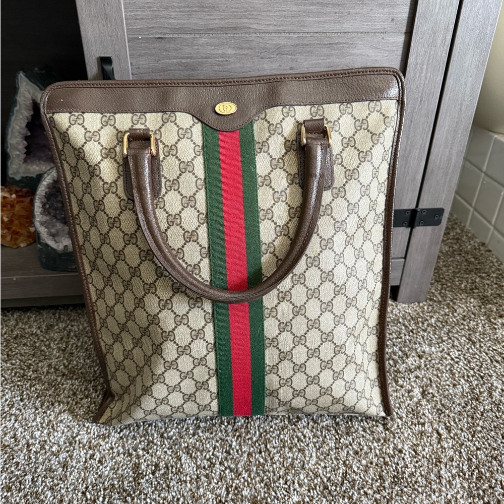 Gucci Vintage business tote bag